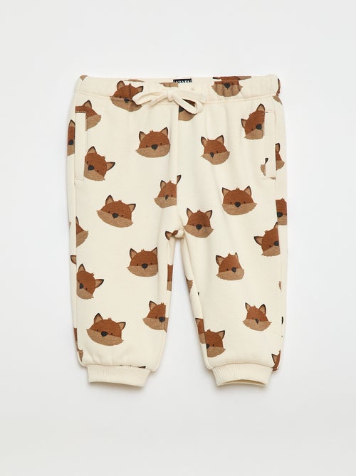 Calças de jogging com estampado de animais - Kiabi