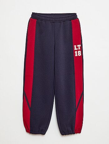 Calças de jogging com faixas contrastantes