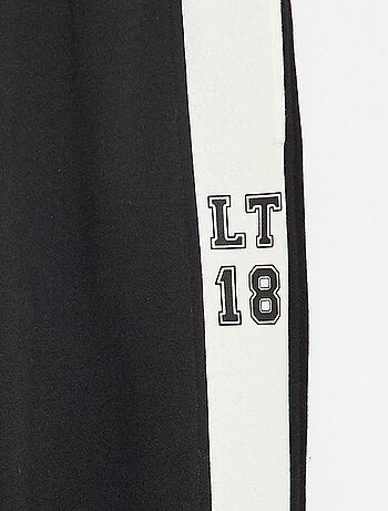 Calças de jogging com faixas contrastantes