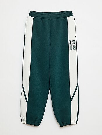 Calças de jogging com faixas contrastantes