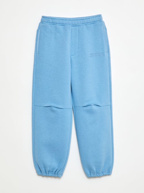 Calças de jogging com inscrição bordada - Kiabi