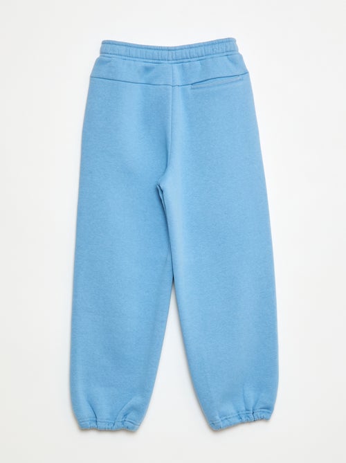 Calças de jogging com inscrição bordada - Kiabi