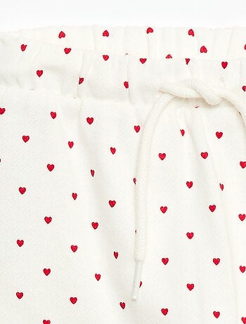 Calças de jogging com padrão