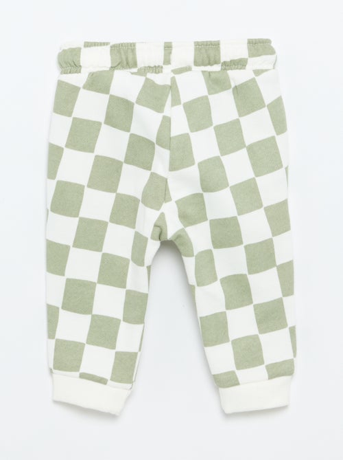 Calças de jogging com padrão - Kiabi