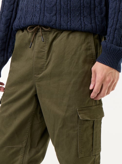 Calças de jogging com vários bolsos - Kiabi Calças de jogging com vários bolsos - Kiabi