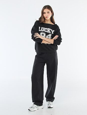 Calças de jogging corte barrel