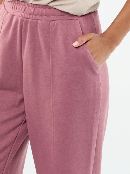 Calças de jogging de malha pesada - Kiabi
