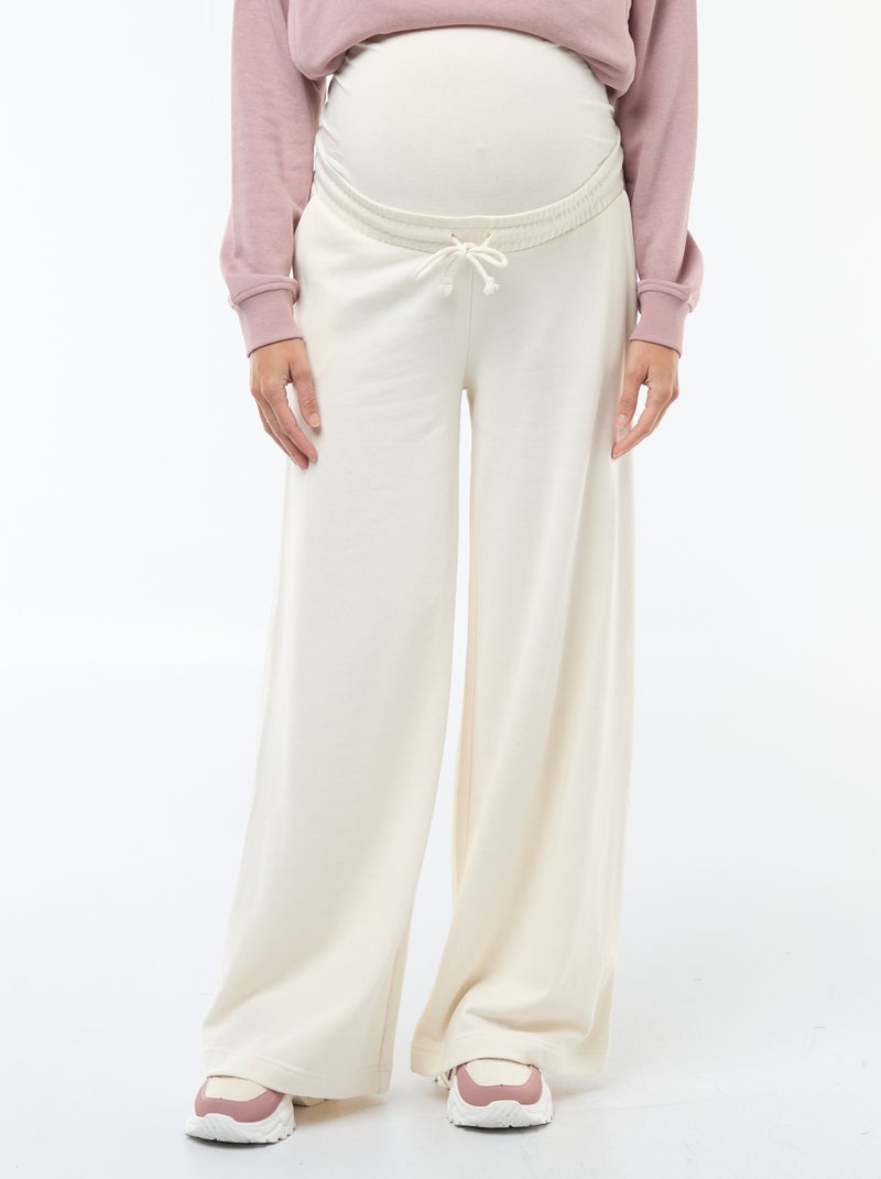 Calças de jogging de maternidade Branco - Kiabi