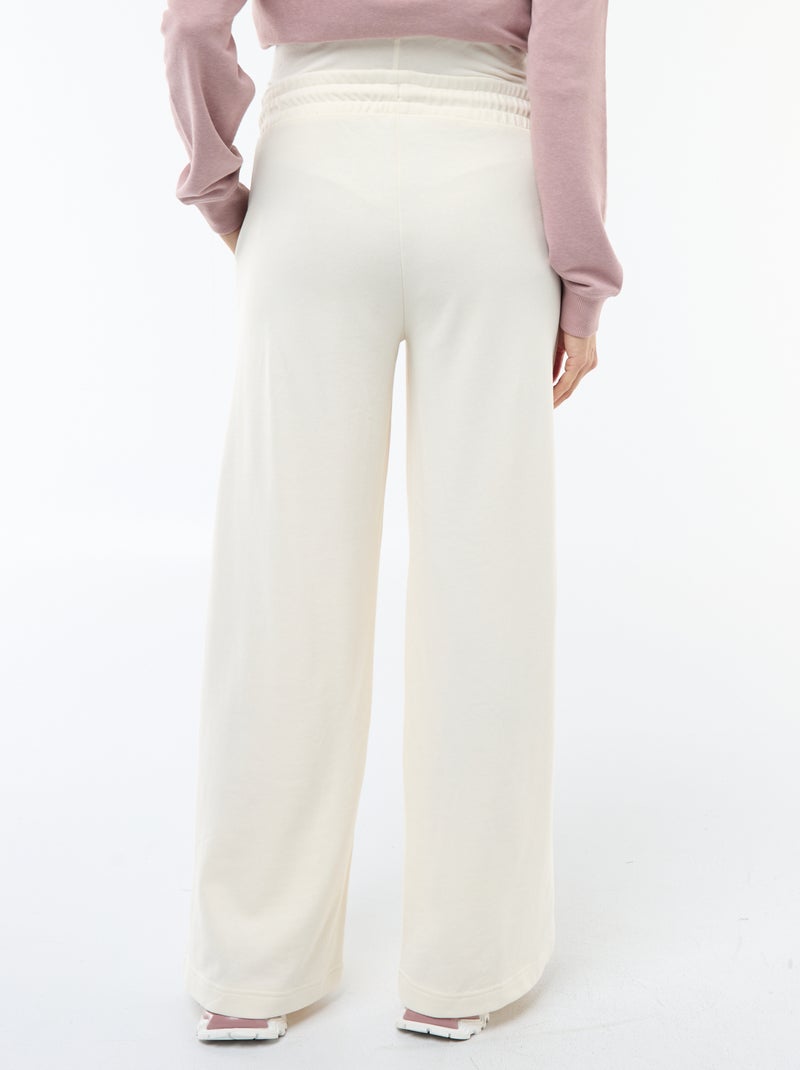 Calças de jogging de maternidade Branco - Kiabi
