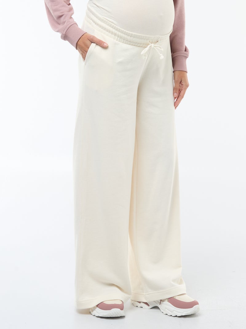 Calças de jogging de maternidade Branco - Kiabi