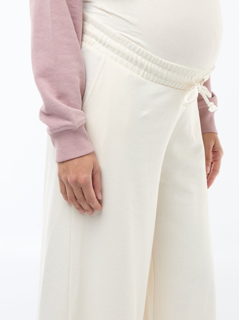 Calças de jogging de maternidade Branco - Kiabi