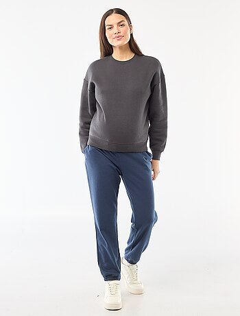 Calças de jogging de maternidade em french terry