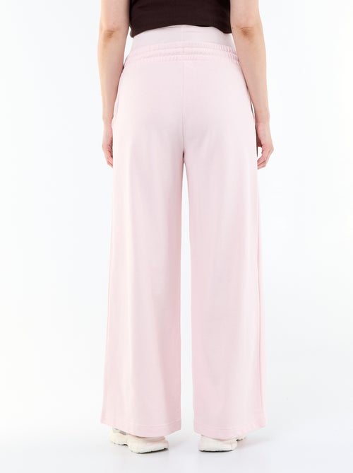 Calças de jogging de maternidade wide leg em french terry - Kiabi