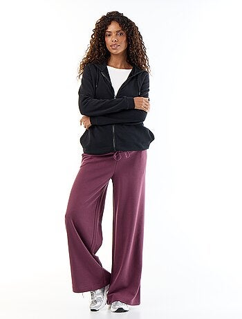 Calças de jogging de maternidade wide leg em french terry