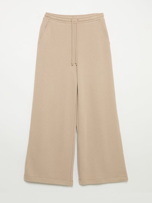 Calças de jogging de moletão leve com corte largo - fáceis de calçar - Kiabi Calças de jogging de moletão leve com corte largo - fáceis de calçar - Kiabi
