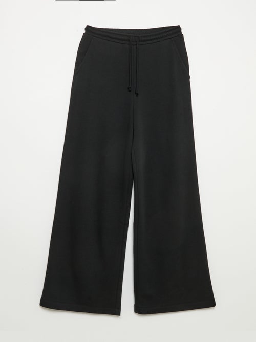 Calças de jogging de moletão leve com corte largo - fáceis de calçar - Kiabi