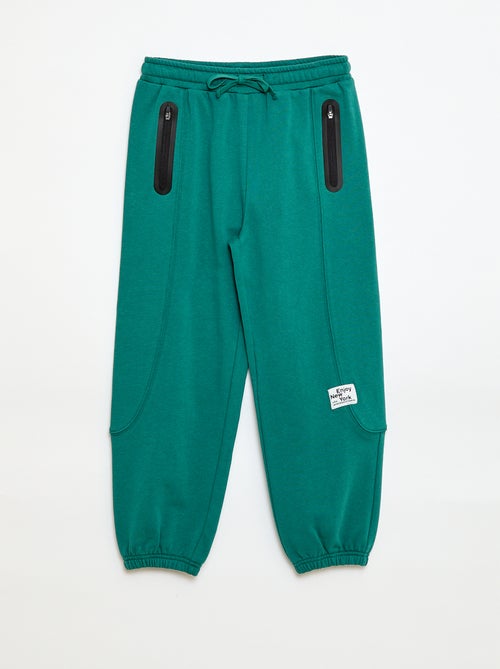 Calças de jogging desportivas em moletom leve - Kiabi