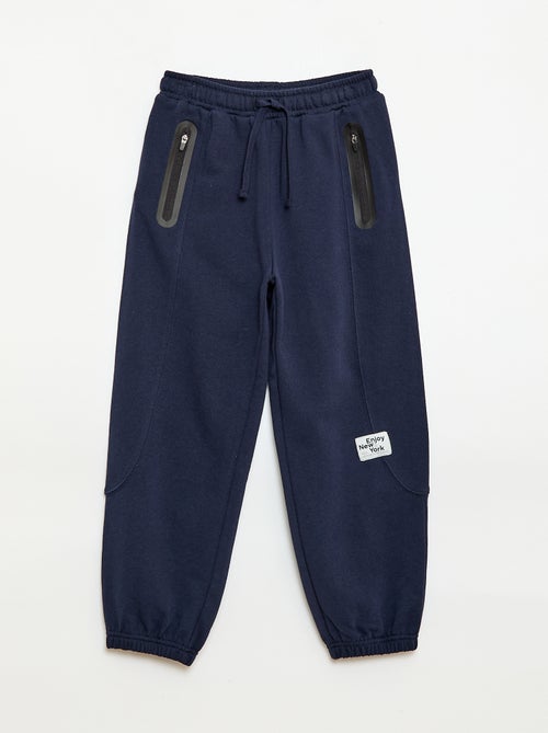 Calças de jogging desportivas em moletom leve - Kiabi