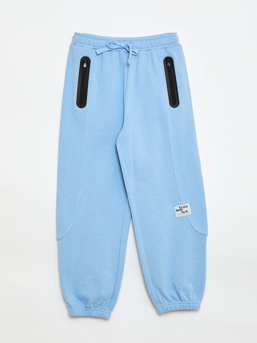 Calças de jogging desportivas em moletom leve - Kiabi