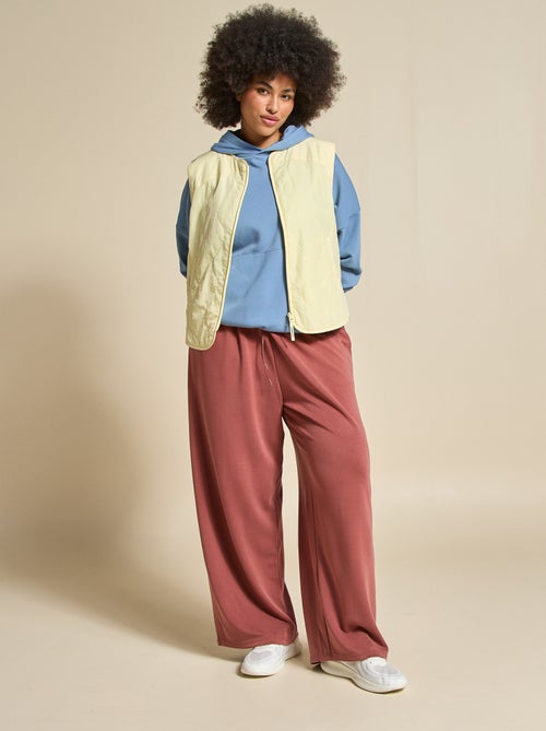 Calças de jogging desportivas wide leg - (ekstract) - Kiabi