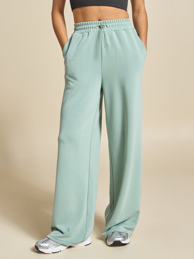 Calças de jogging desportivas wide leg - (ekstract) Verde - Kiabi