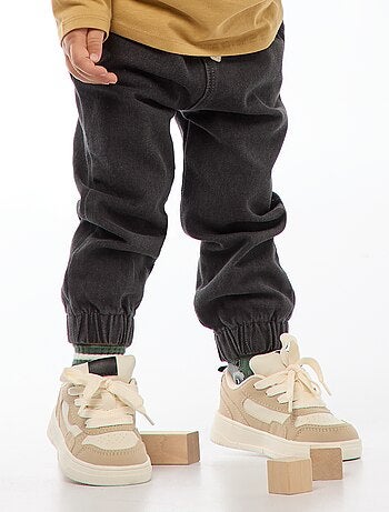 Calças de jogging em denim