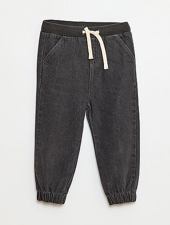 Calças de jogging em denim