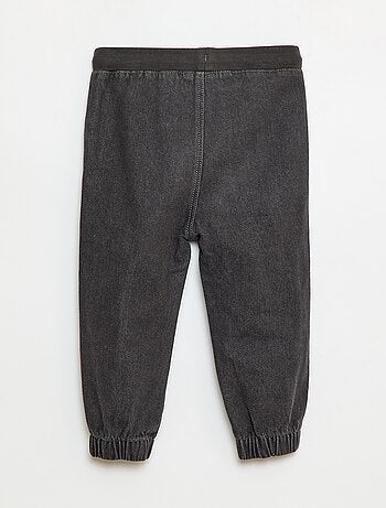 Calças de jogging em denim
