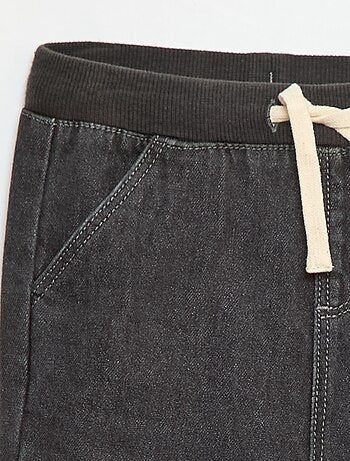 Calças de jogging em denim