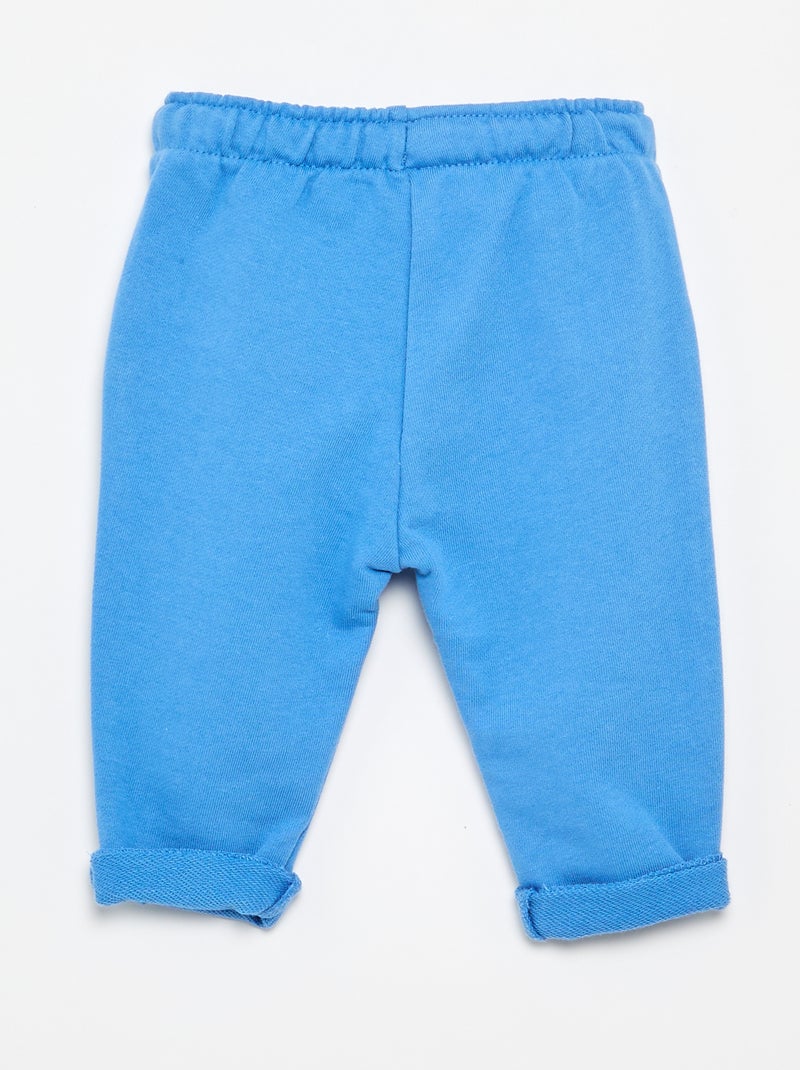 Calças de jogging em french terry Azul - Kiabi