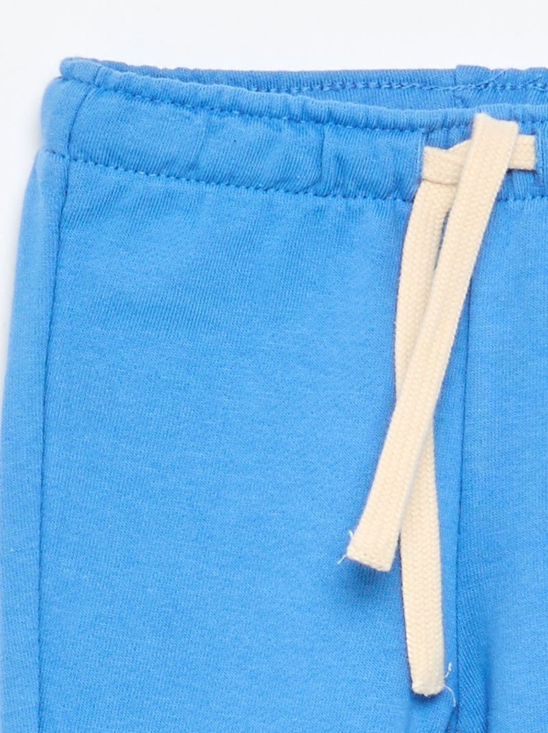 Calças de jogging em french terry Azul - Kiabi