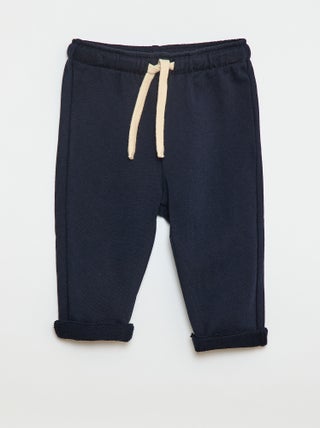 Calças de jogging em french terry