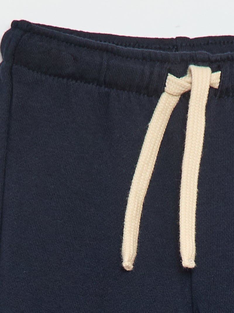 Calças de jogging em french terry Azul - Kiabi