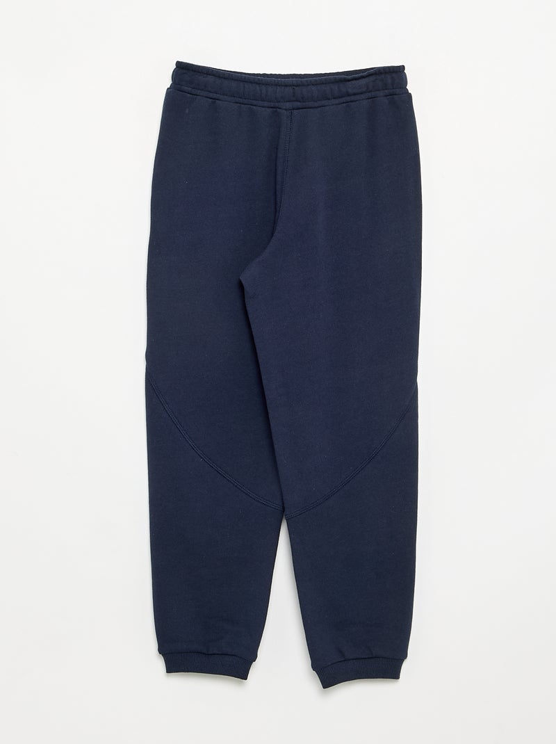 Calças de jogging em French Terry Azul - Kiabi