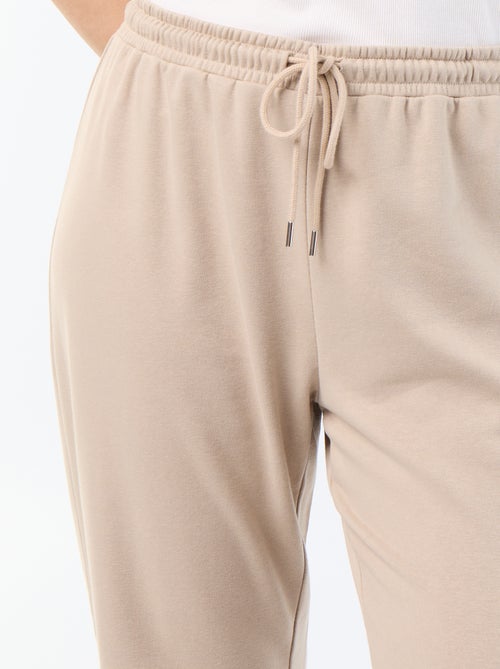 Calças de jogging em french terry - Kiabi