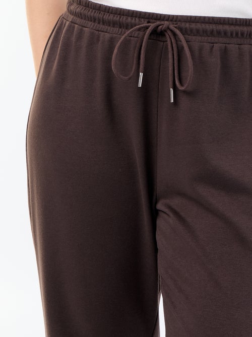 Calças de jogging em french terry - Kiabi