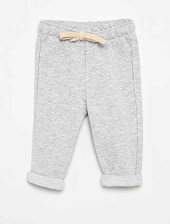 Calças de jogging em french terry