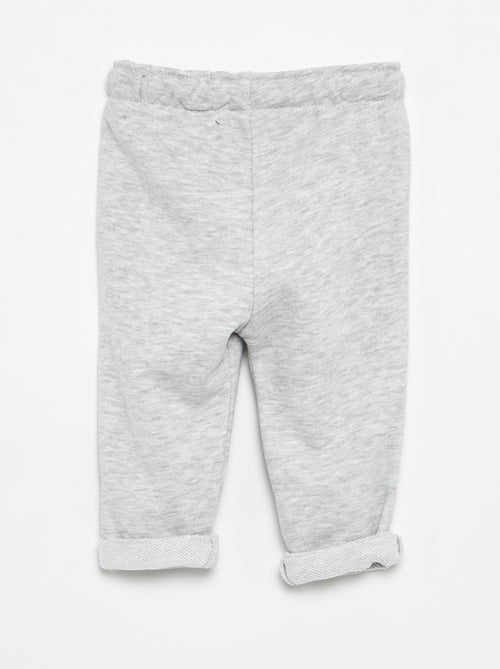 Calças de jogging em french terry - Kiabi