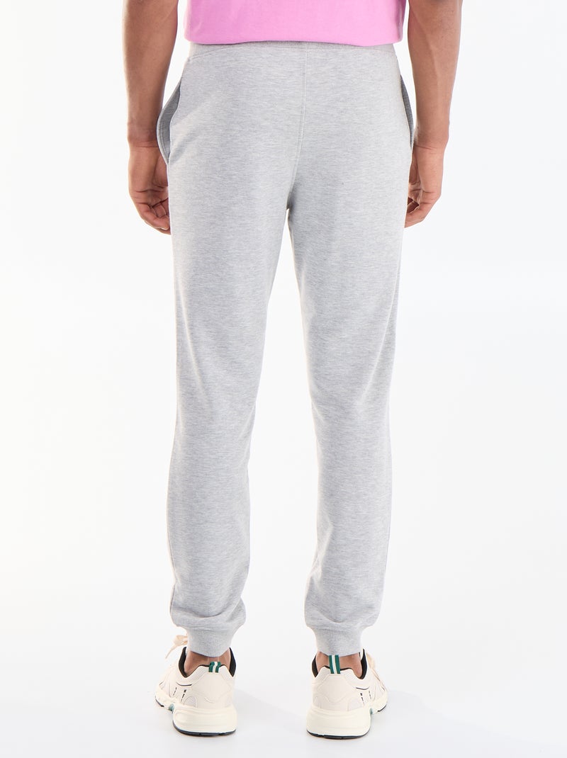 Calças de jogging em French Terry Cinza - Kiabi
