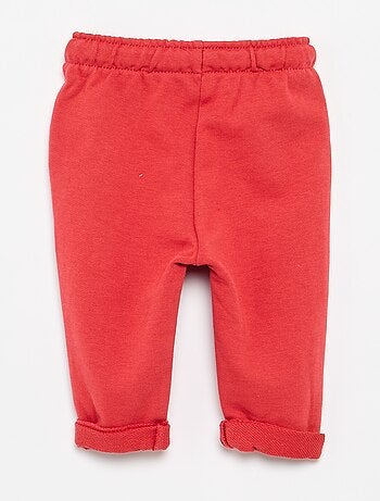 Calças de jogging em french terry