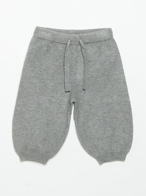 Calças de jogging em malha compacta - Kiabi