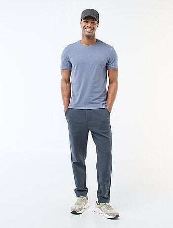 Calças de jogging em malha piqué