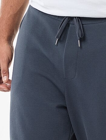 Calças de jogging em malha piqué