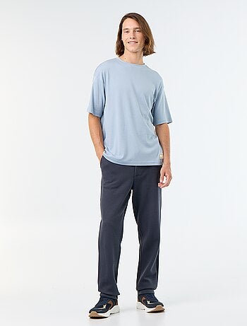 Calças de jogging em malha piqué