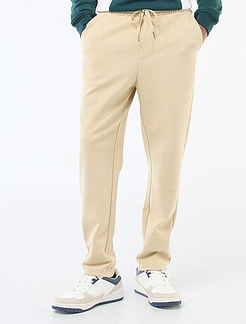 Calças de jogging em malha piqué