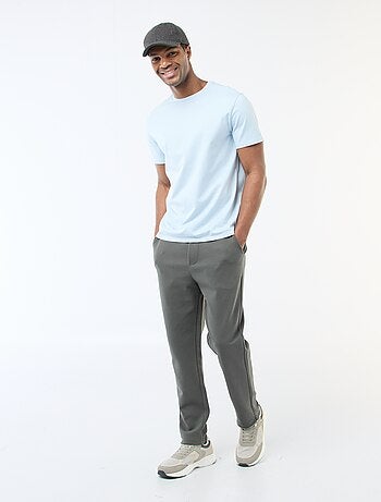 Calças de jogging em malha piqué