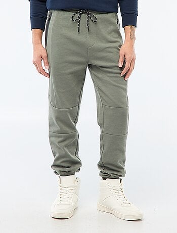 Calças de jogging em malha piqué