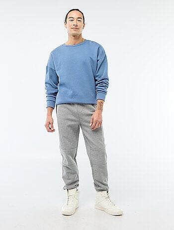 Calças de jogging em malha piqué