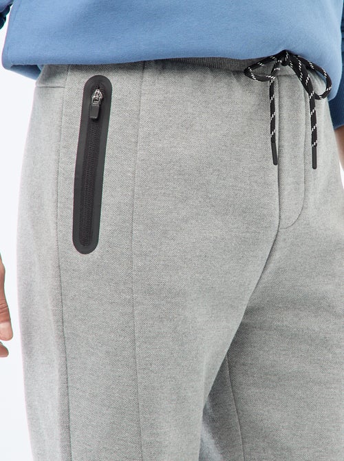 Calças de jogging em malha piqué - Kiabi