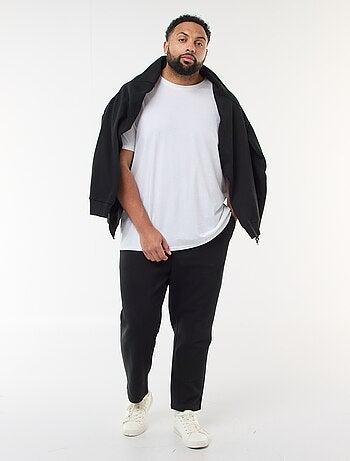 Calças de jogging em malha piqué